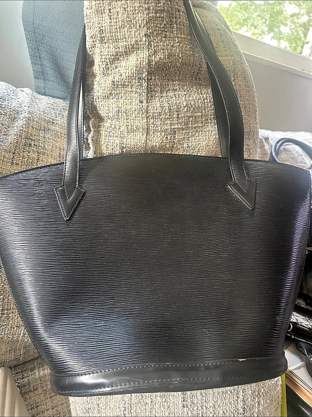 Louis Vuitton Saint Jacques PM Black Epi Leather Tote